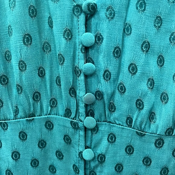 NWT Maeve by Anthropologie Eudora Turquoise Dress - Picture 8 of 15